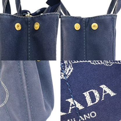 PRADA Logo CANAPA 2Way Shoulder Handbag