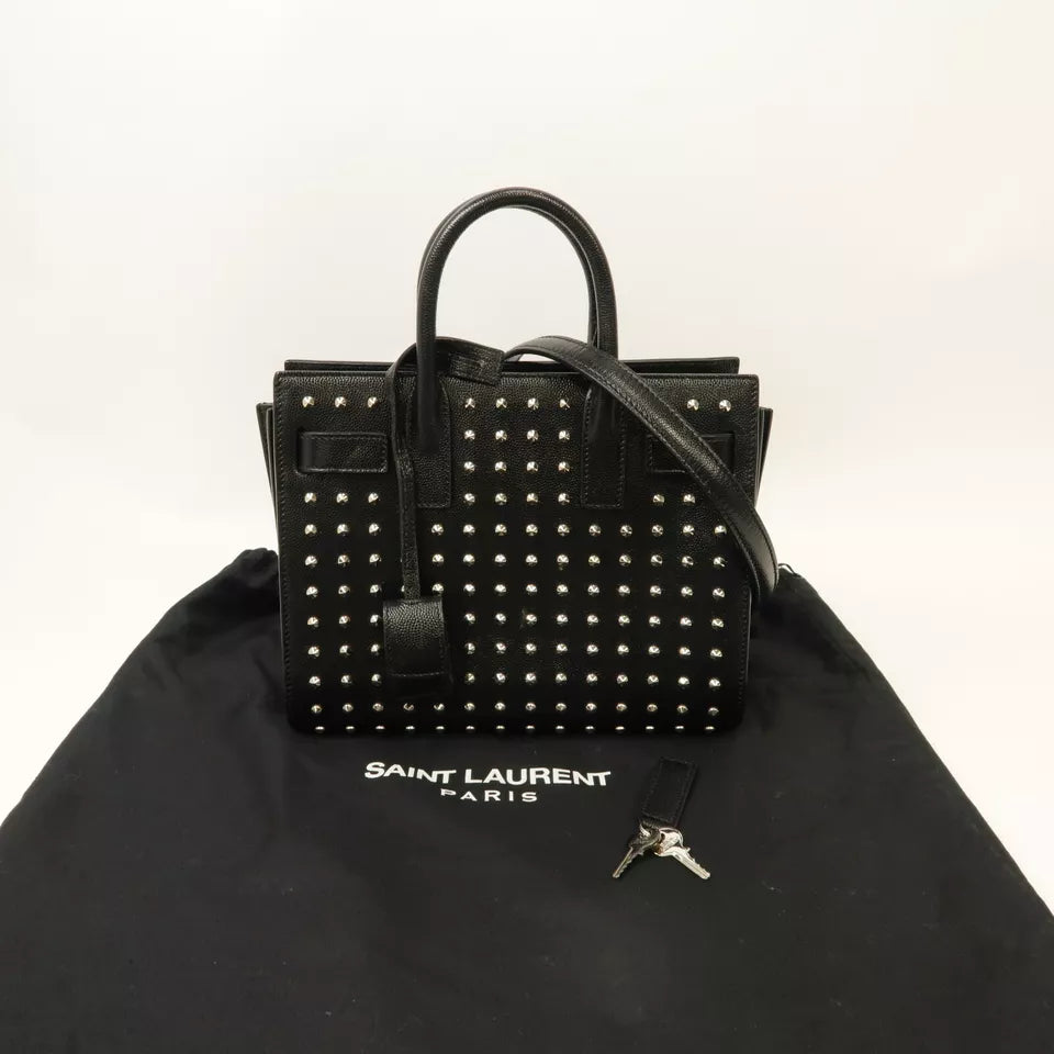 SAINT LAURENT YSL Nano Studded Sac de Jour Shoulder Bag