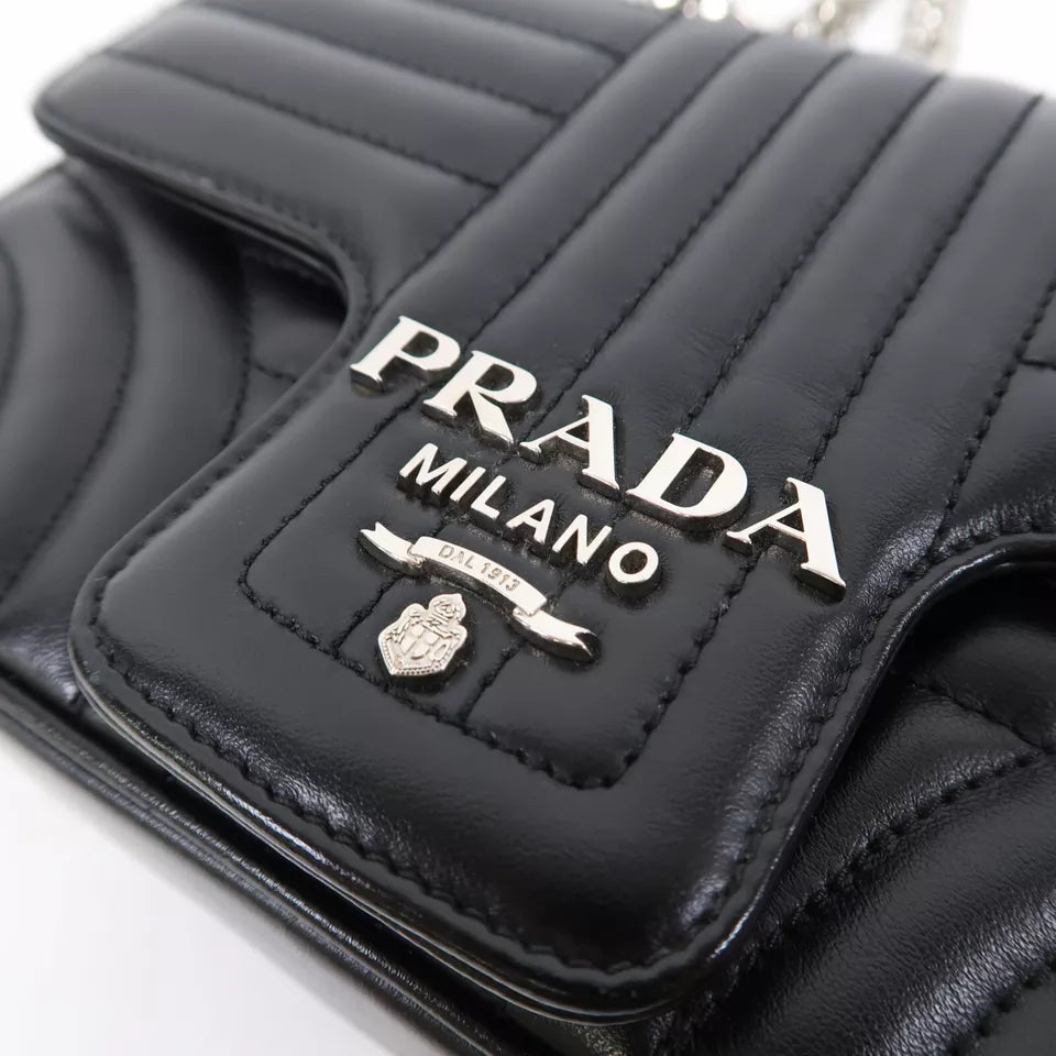 PRADA Diagramme Chain Shoulder Bag