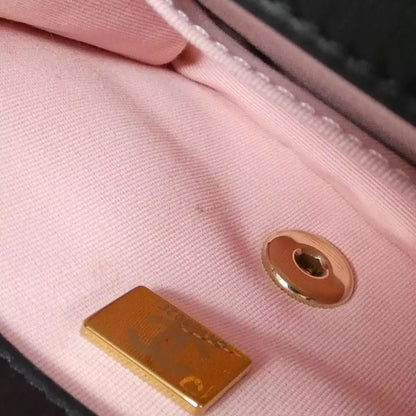 CHANEL Shoulder Bag – Pink/Black Gold