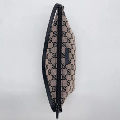 GUCCI Cosmetics Accessory Pouch In Navy GG Canvas