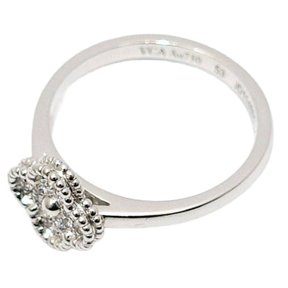 Van Cleef & Arpels K18WG Sweet Alhambra Diamond Ring