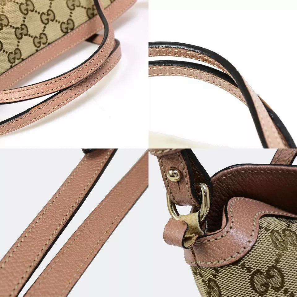 GUCCI Logo GG Pattern 2Way Shoulder Handbag