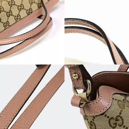 GUCCI Logo GG Pattern 2Way Shoulder Handbag