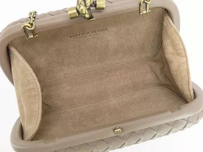 Bottega Veneta Intrecciato Knot Minaudière Clutch Bag