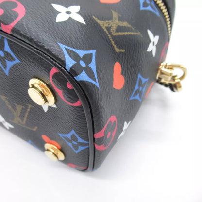 LOUIS VUITTON Vanity PM Shoulder Bag Game On Monogram Black