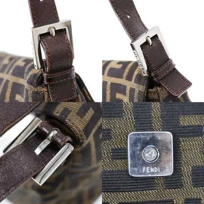 FENDI Zucca Mamma Bucket Handbag