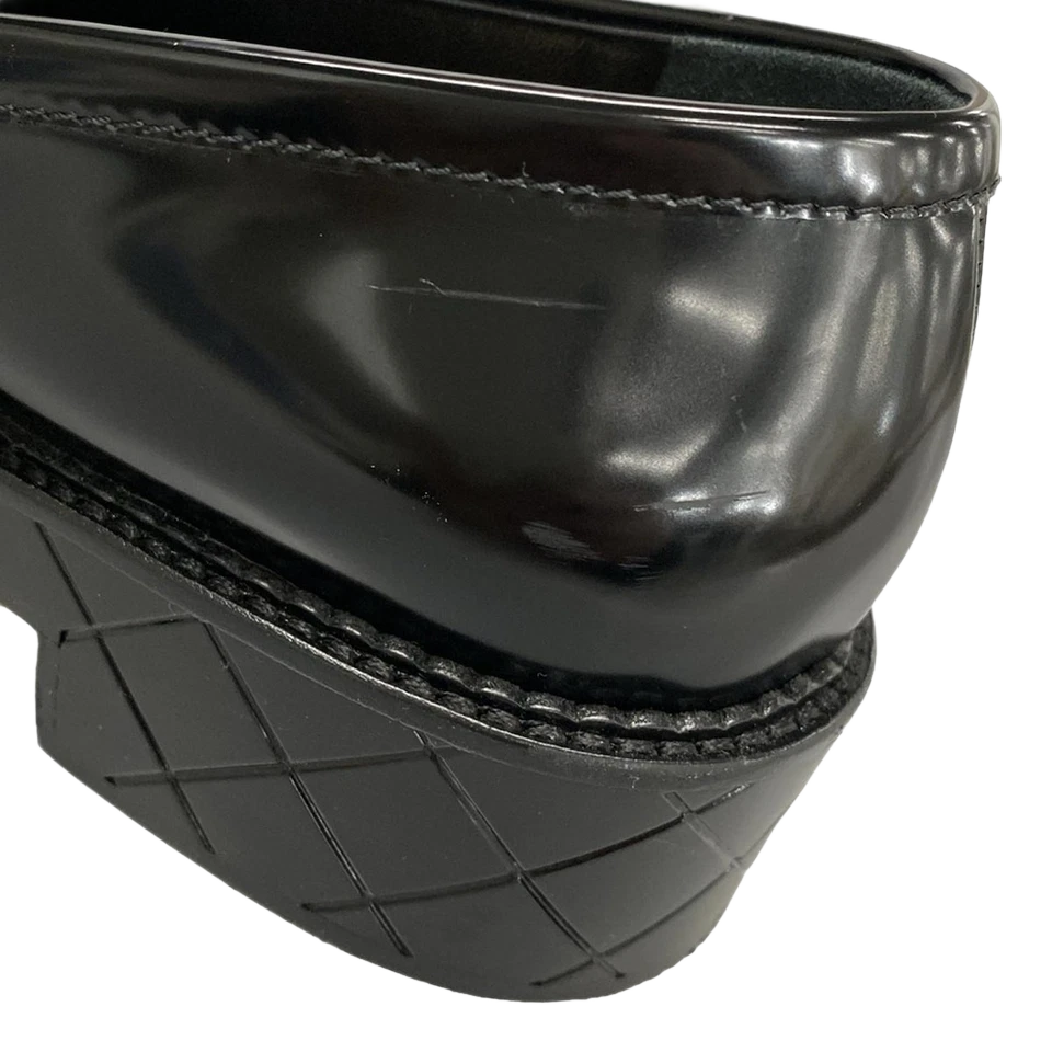 CHANEL Black Shiny Calfskin Women's Shoes