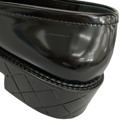 CHANEL Black Shiny Calfskin Women's Shoes