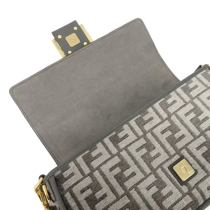 FENDI Zucca Chenille Mamma Bucket Shoulder Bag
