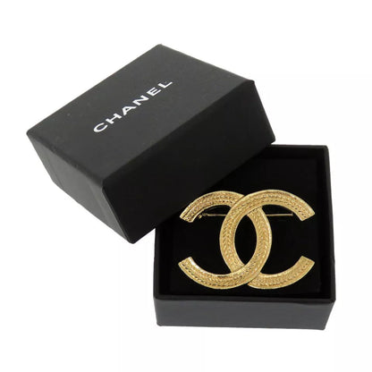 CHANEL CC Mark Vintage Brooch