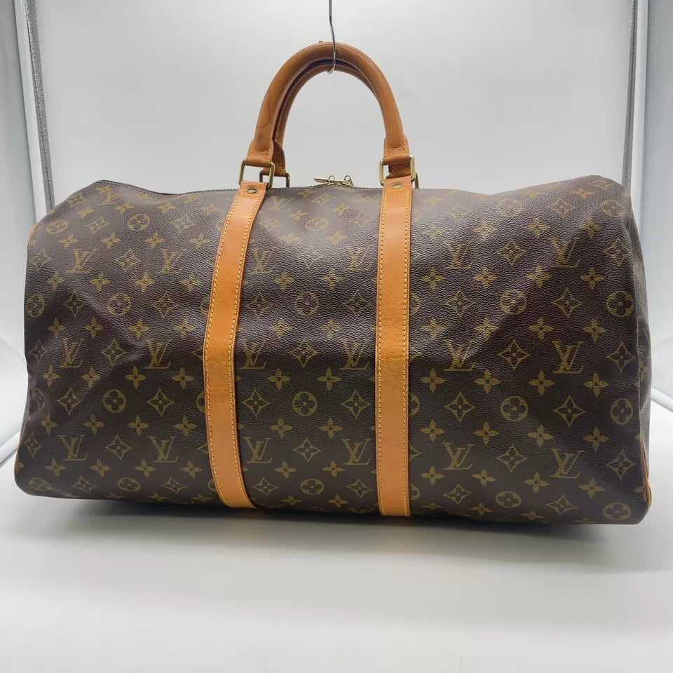 Louis Vuitton Monogram Keepall Boston Bag 50