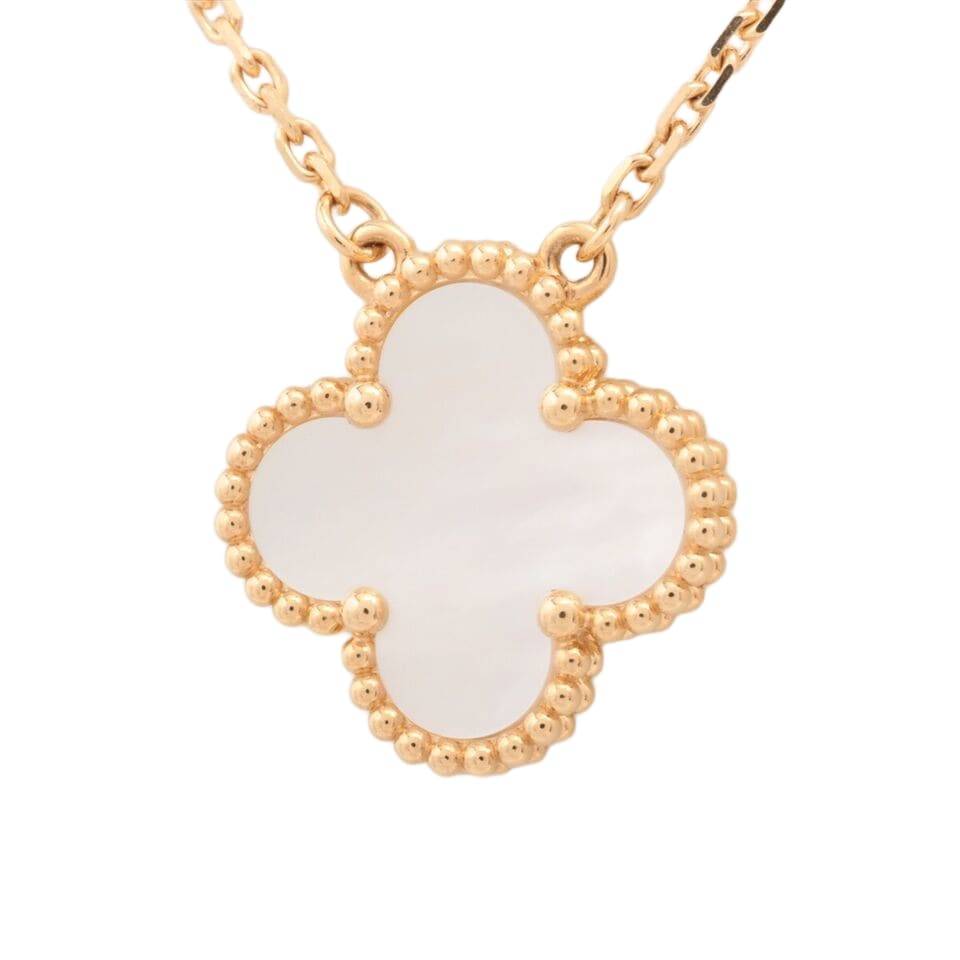 Van Cleef & Arpels Vintage Alhambra Shell Necklace