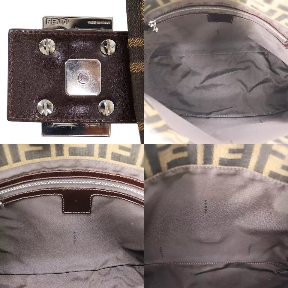 FENDI Zucca Mamma Bucket Handbag