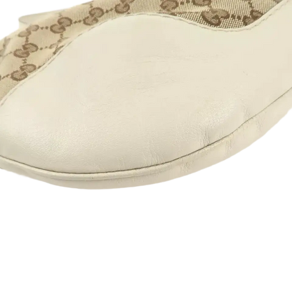 GUCCI GG Canvas Leather One Shoulder Bag