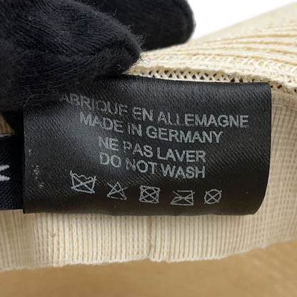 CHANEL CC Logo Ribbon Straw Hat Size M