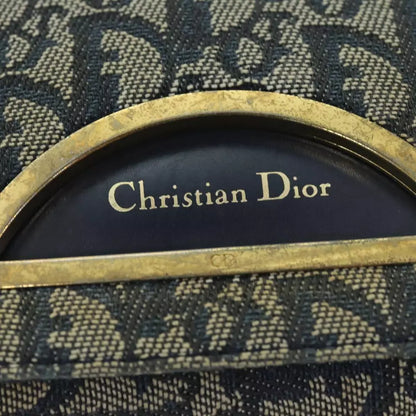 Christian Dior Trotter Canvas Maris Pearl Shoulder Bag – Navy