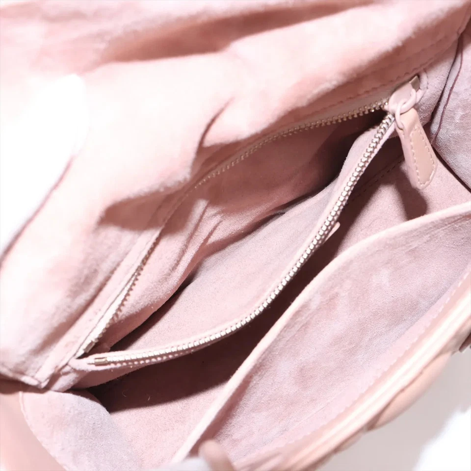 Christian Dior My Lady Dior Cannage Leather 2 Way Handbag Pink With Charms