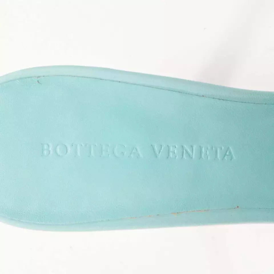 BOTTEGA VENETA Padded Matelasse Square Toe Mule Sandals