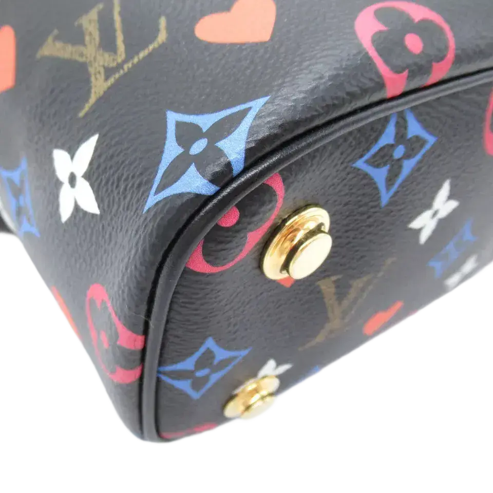 LOUIS VUITTON Vanity PM Shoulder Bag Game On Monogram Black