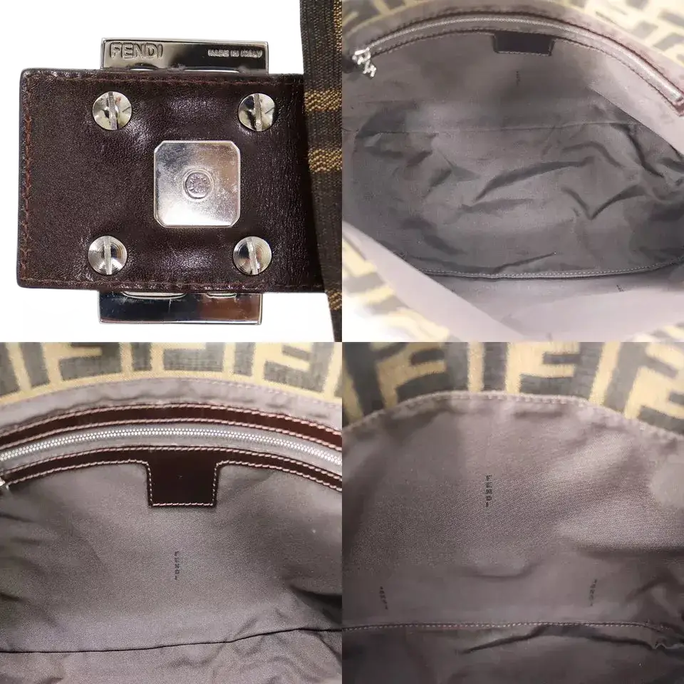 FENDI Zucca Mamma Bucket Handbag