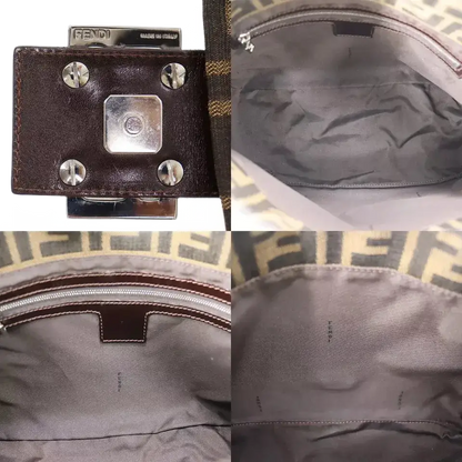 FENDI Zucca Mamma Bucket Handbag