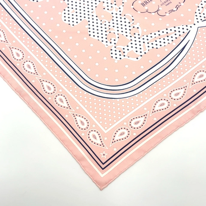 Hermès Carré 55 Brides de Gala Scarf in Pink x Multicolor Silk