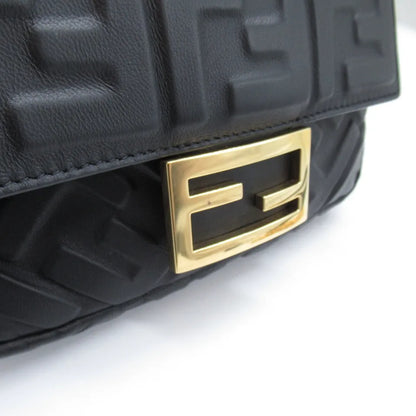 FENDI 2way Shoulder bag crossbody leather Black