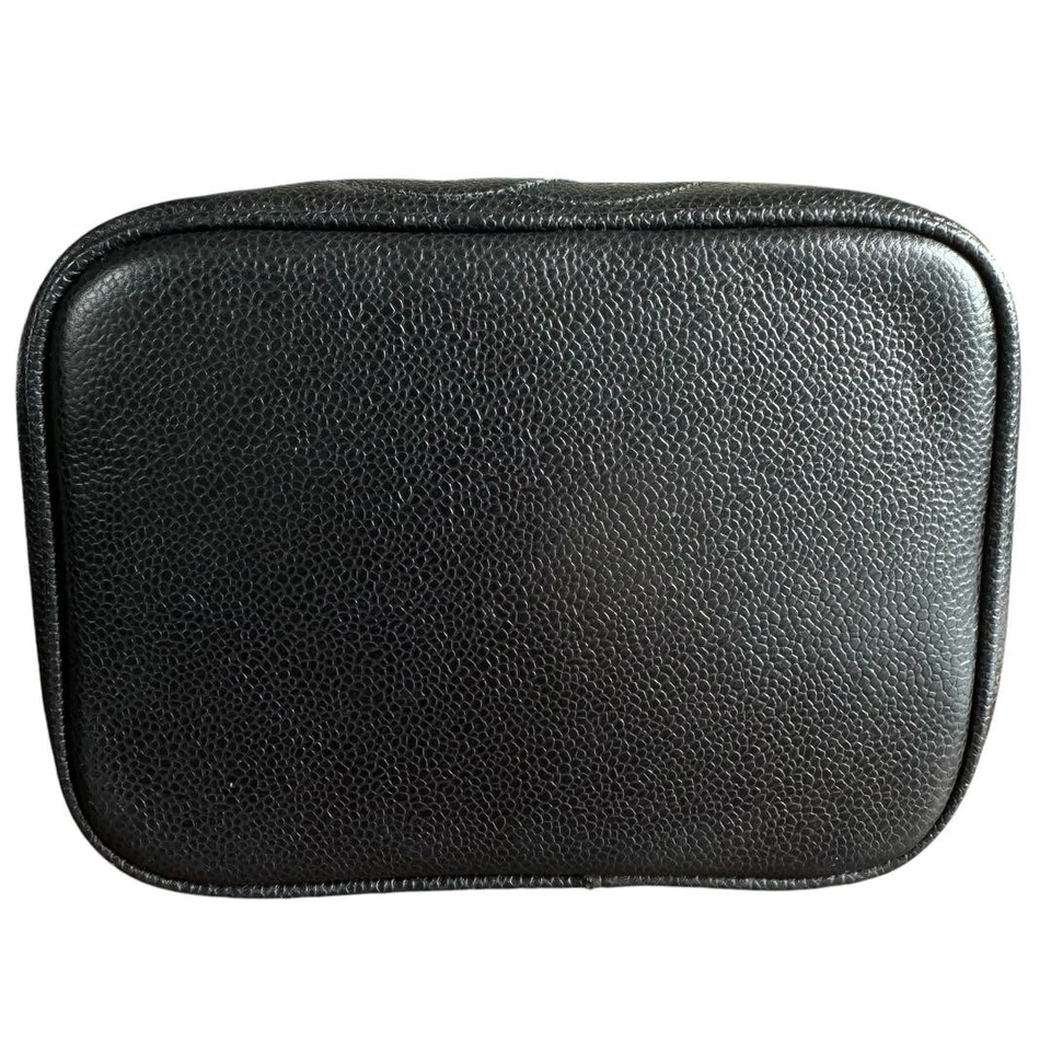 CHANEL Coco Mark Caviar Vanity Bag