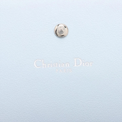 Christian Dior Diorama Leather Chain Wallet in Blue
