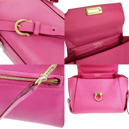 SALVATORE FERRAGAMO Sofia Gancini 2Way Shoulder Handbag