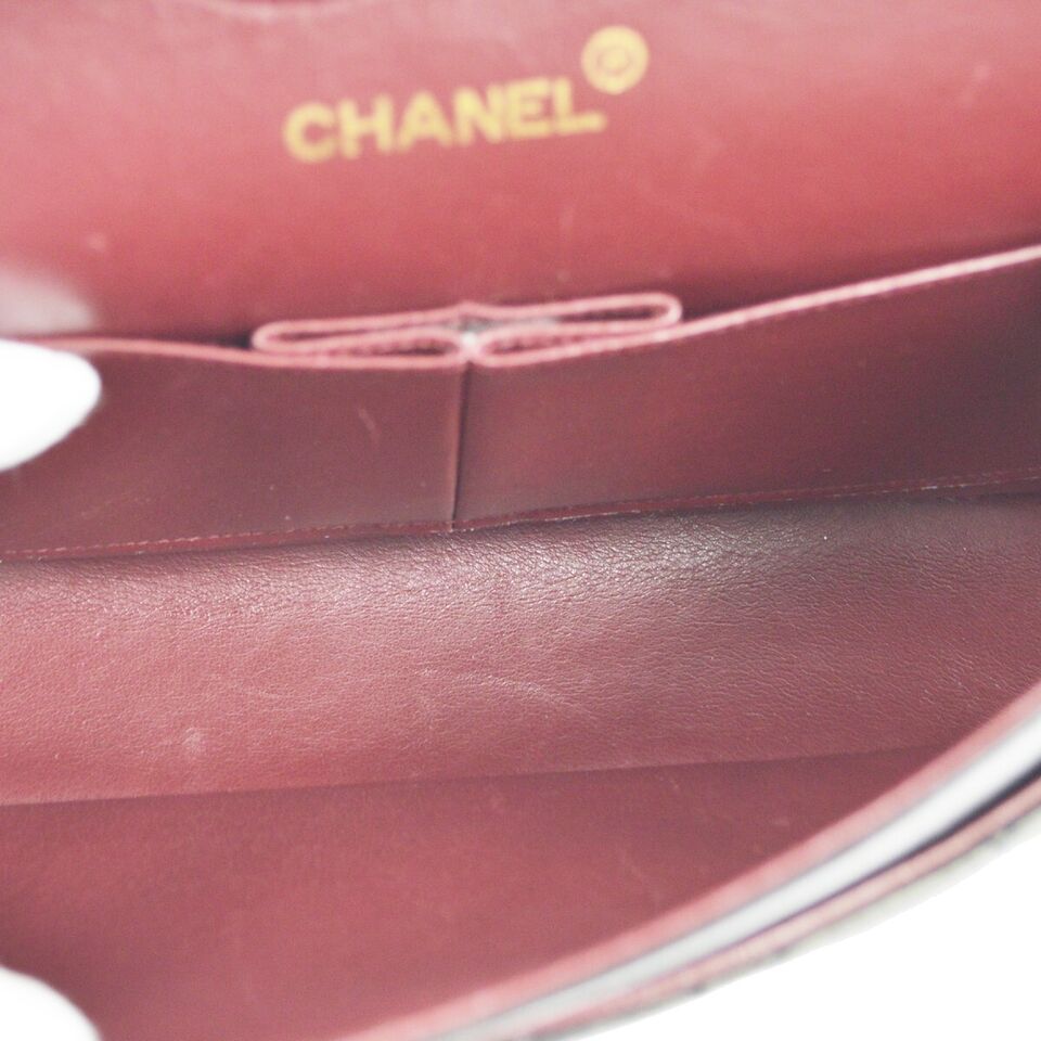 Chanel Black Lambskin Medium Classic Double Flap