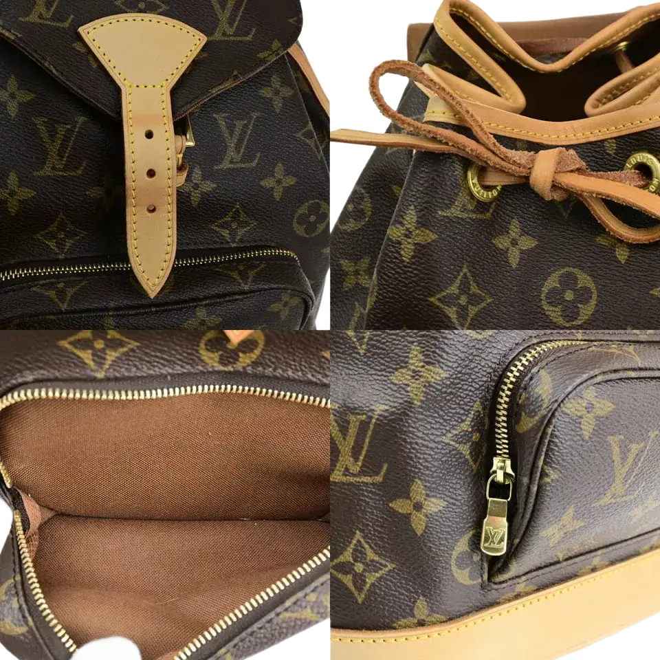LOUIS VUITTON Montsouris MM Backpack Bag – Brown Monogram Leather