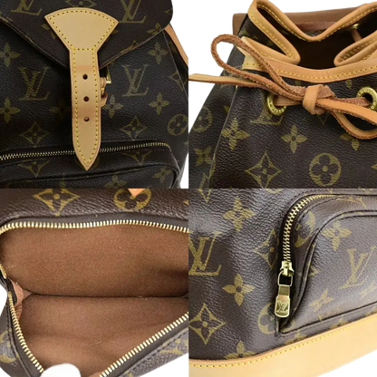 LOUIS VUITTON Montsouris MM Backpack Bag – Brown Monogram Leather
