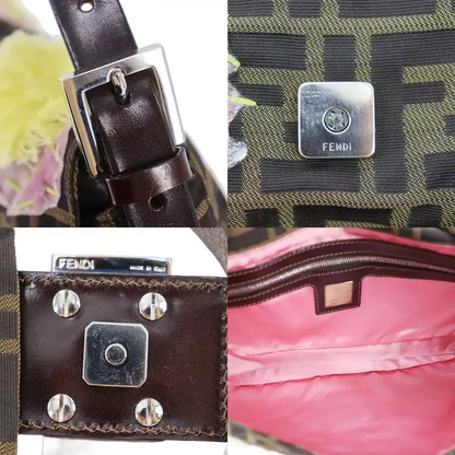FENDI Zucca Mamma Bucket Handbag