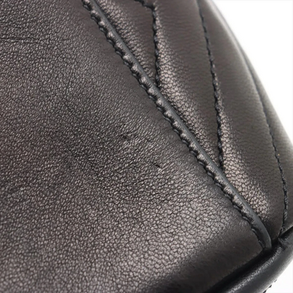 Saint Laurent Paris Joe Leather Chain Shoulder Bag Black