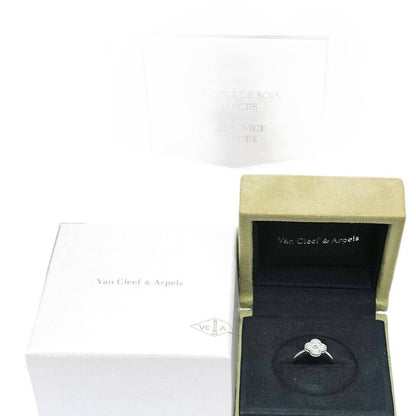 Van Cleef & Arpels K18WG Sweet Alhambra Diamond Ring