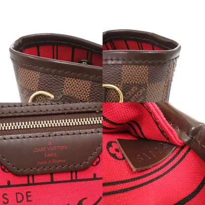 LOUIS VUITTON Damier Neverfull PM Tote Bag – Brown