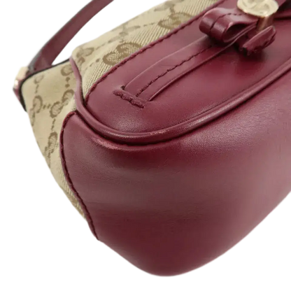 GUCCI Mayfair GG Canvas Leather Shoulder Bag