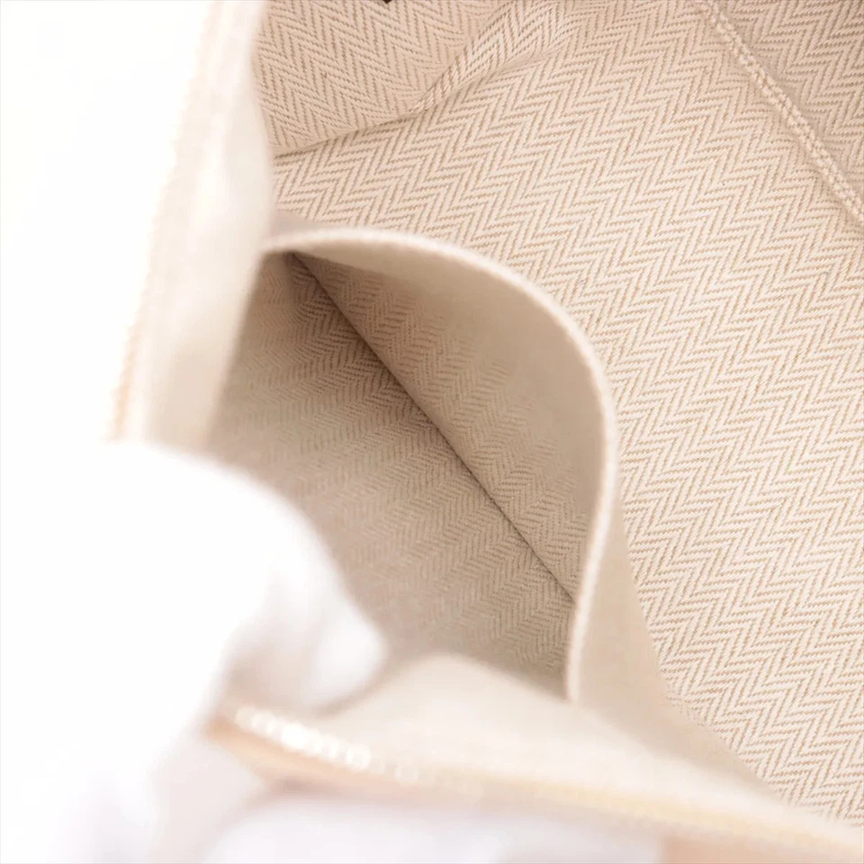 Hermès Bride-A-Brac GM Canvas Beige Silver Metal
