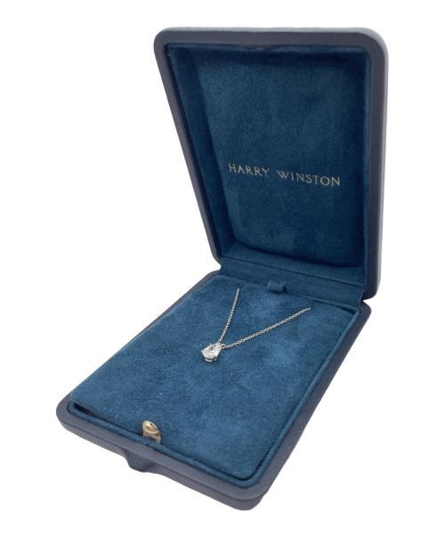 Harry Winston Pear Shape Solitaire Pendant Necklace