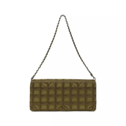 CHANEL Travel Line Shoulder Bag – Khaki/Silver