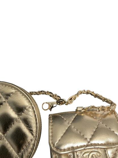 Chanel Matelasse Coin Case And Airpod Case