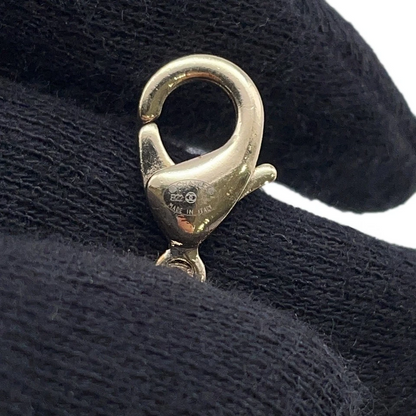 CHANEL CC Logo Mirror Necklace Lambskin Black