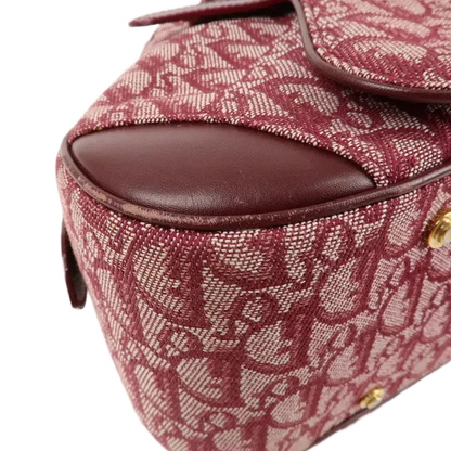 Christian Dior Trotter Canvas Leather Boston Bag