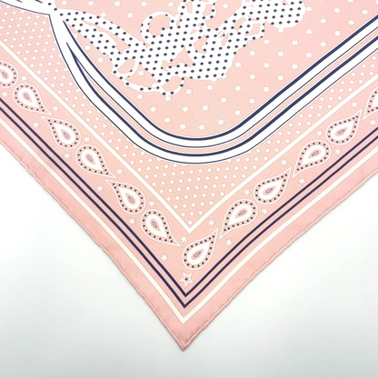 Hermès Carré 55 Brides de Gala Scarf in Pink x Multicolor Silk