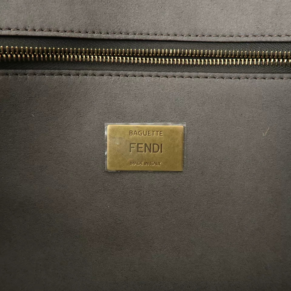 FENDI Zucca Chenille Mamma Bucket Shoulder Bag