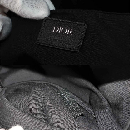 Christian Dior Oblique Rider Backpack in Black Canvas & Leather