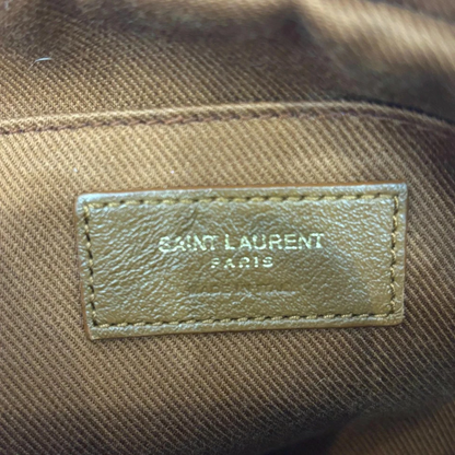 Saint Laurent Paris Lou Camera Bag in Beige Faux Shearling & Leather