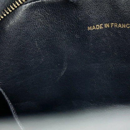 Chanel Mademoiselle Chain Shoulder Bag with Tassel in Black Lambskin